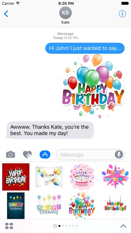 Happy Birthday Stickers!