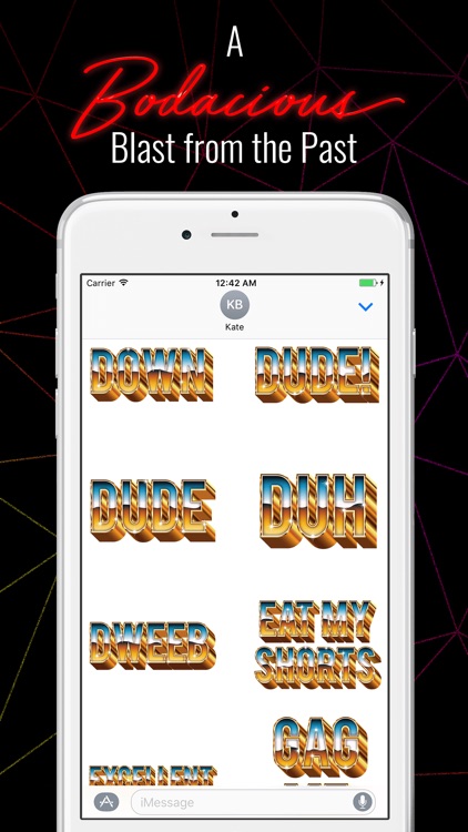Retro Messages - 80s 3D Gold Metal