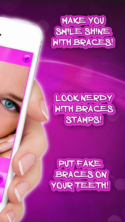 Braces Face Photo Sticker.s