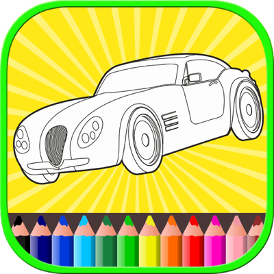 car coloring book for toddler kids paint and color ➡ app