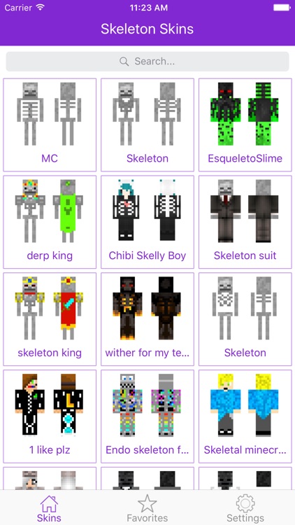 Skeleton Skins for MCPE & PC Edition