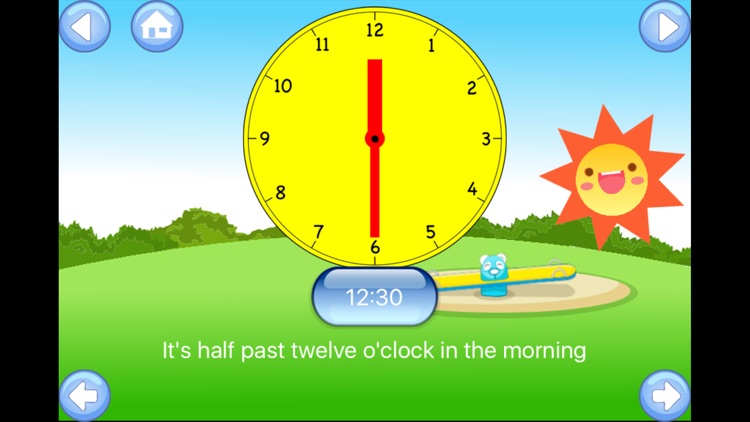 Tell the Time - Baby Learning English Flash Cards screenshot-3