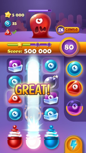 Jolly Swipe - Jelly Monster Match Puzzle Game(圖1)-速報App