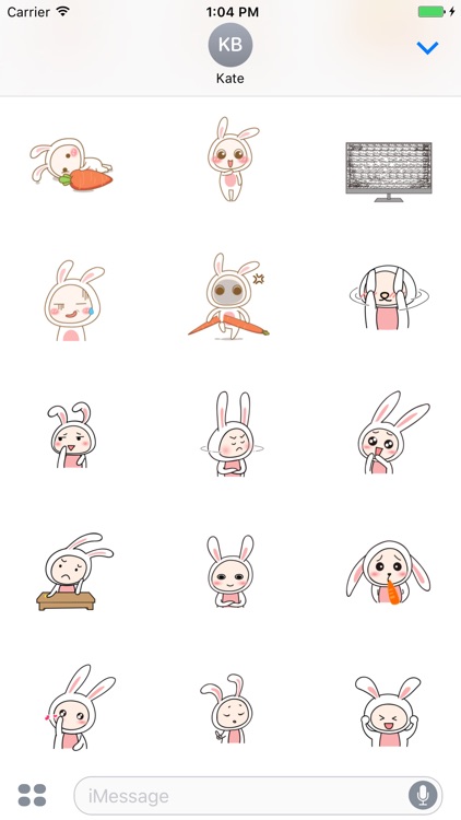 Anna Rabbit animated stickers