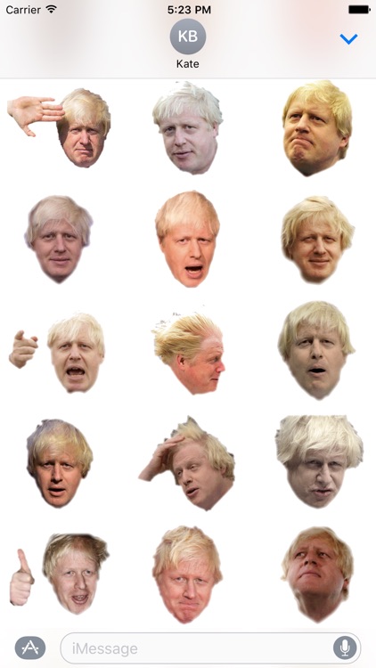 Boris BoJo Johnson Emoji Stickers