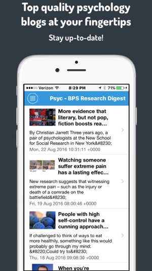 PsycExplorer - What's Happening Now in Psychology(圖1)-速報App