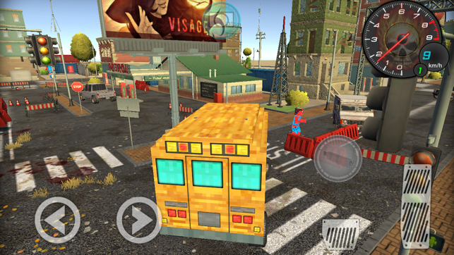 Pixel School Bus Free Style Driving(圖2)-速報App