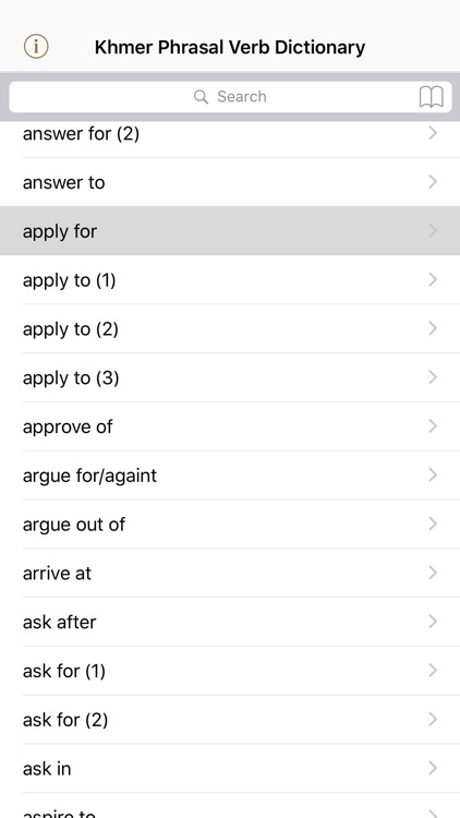 Khmer Phrasal Verb Dictionary