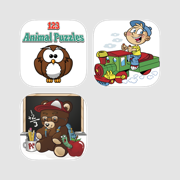 Kindergarten 3 in-1 Bundle - Puzzles - Letters - Counting - Spelling  - Animal Sounds