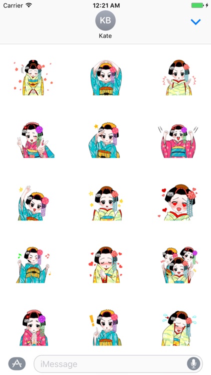 Maiko 2 stickers for iMessage