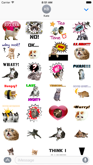 Kitty Stickers-Show Big Feelings with Cat Stamps!(圖1)-速報App