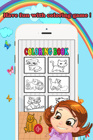 Cat Coloring Book Play Educational Toddler Games screenshot 4