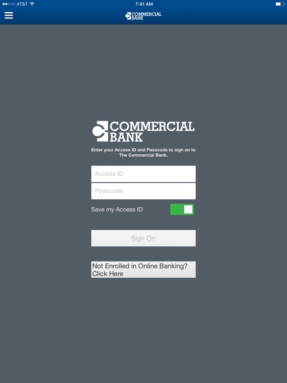 The Commercial Bank for iPad