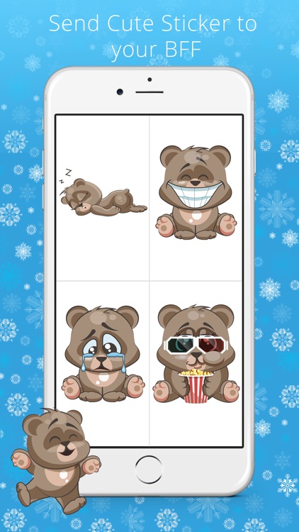 Cuddlebug Teddy Bear Emoji -Stickers
