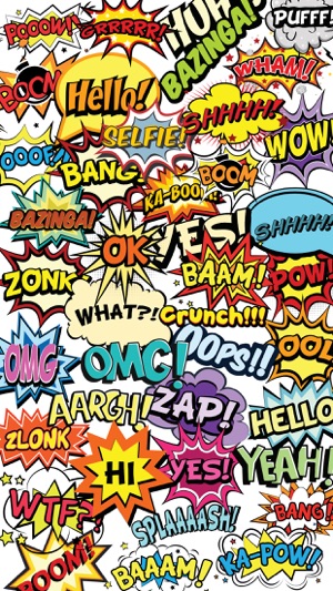 OMG Bazinga Comic Book Speech Bubbles St