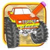 Kids Monster Truck Fun Game Coloring Page Edition