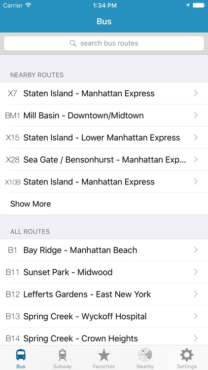 NY Subway & Bus - New York City (NYC) MTA Realtime Transit Tracker and Map