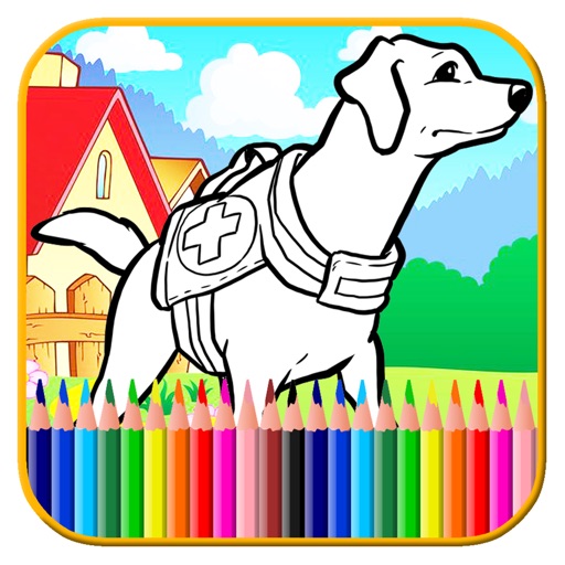 Kids Pups Patrol Coloring Page Game Edition icon