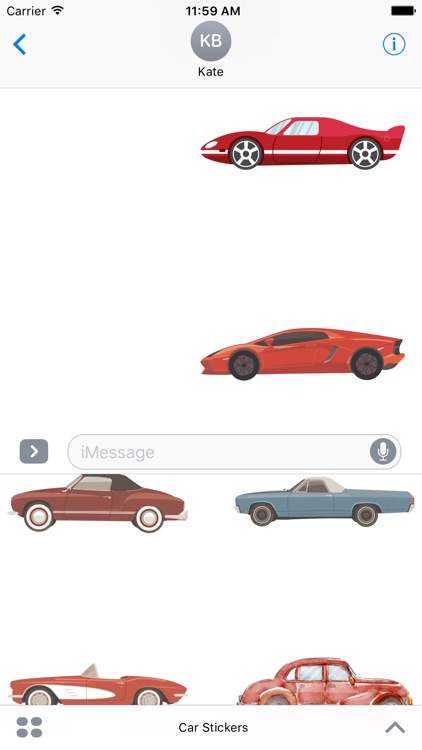 Car Stickers Pack For iMessage