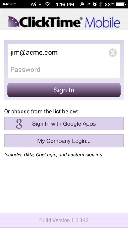 ClickTime Mobile