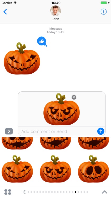 Evil pumpkin - Stickers for iMessage