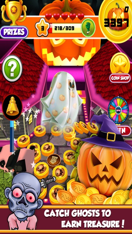 Halloween Coin Dozer haunted Coins pusher PRO screenshot-4