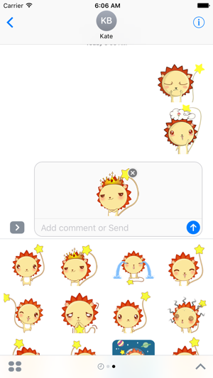 Lovely Star Lion - Animated Stickers And Emoticons(圖1)-速報App