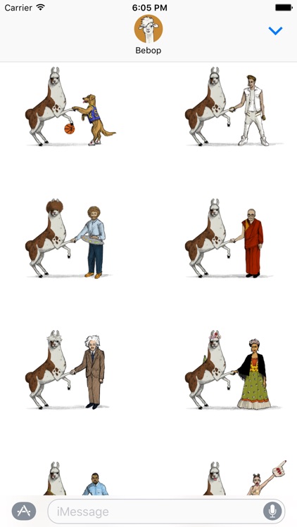 Llama Diplomat - Animated llama stickers