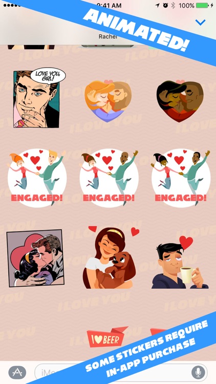 I Love You Stickers