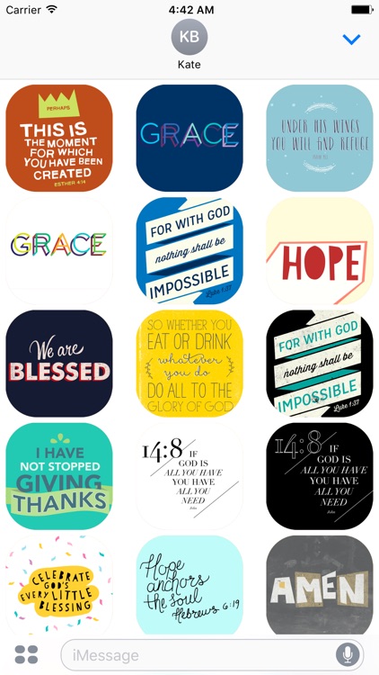 Bible Card Stickers