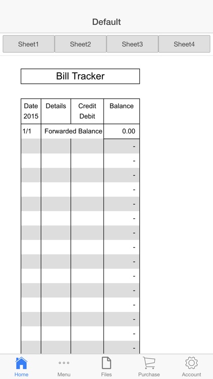 Bills Ledger