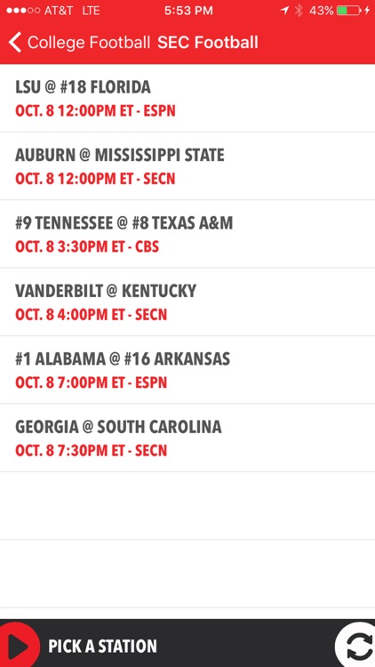 iSportsRadio - Radio, Scores & Schedules