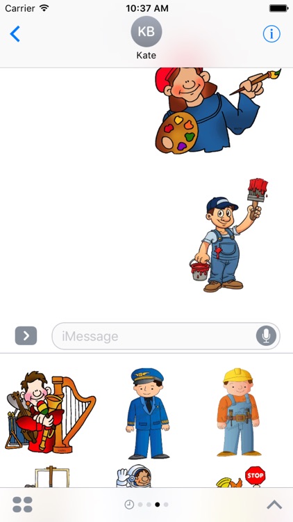 Job Emoji Stickers for iMessage screenshot-4