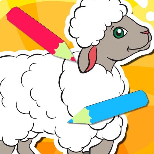 Launcher Farm Game For Sheep Coloring Book Kids iOS App