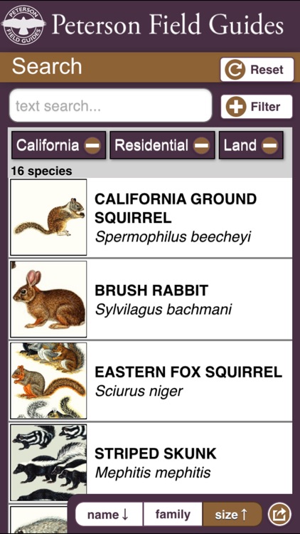 Peterson Mammals Field Guide by gWhiz, LLC