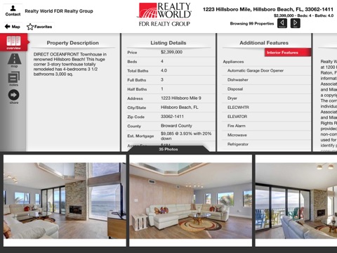 Realty World FDR Realty Group for iPad screenshot 4