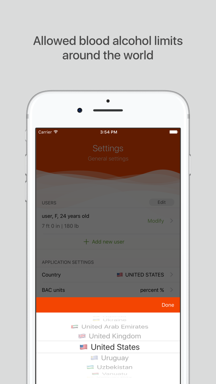 Green Light PRO - blood alcohol level calculator