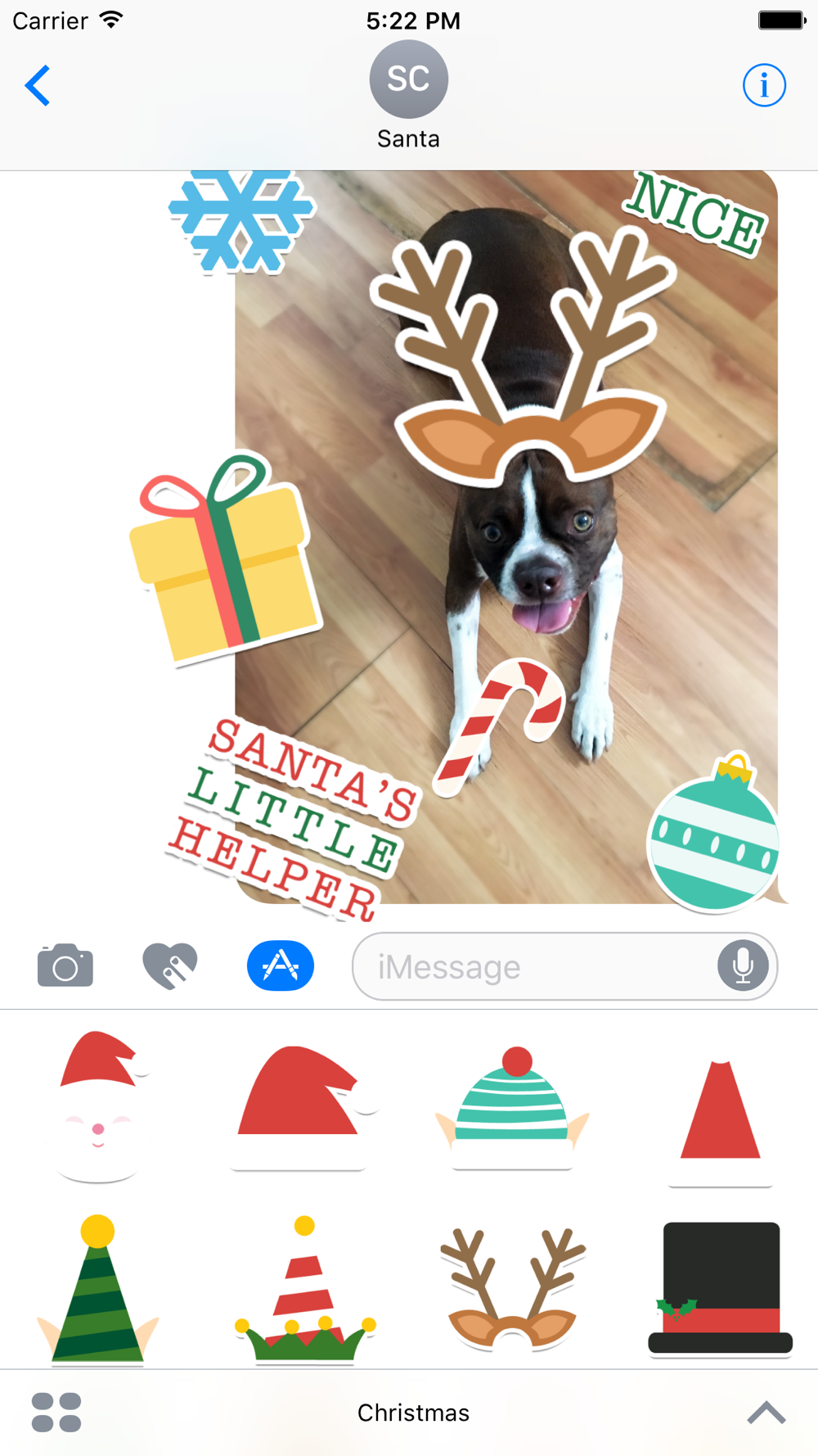 Christmas Hats Stickers Emojis Sayings Download App For Iphone Steprimo Com