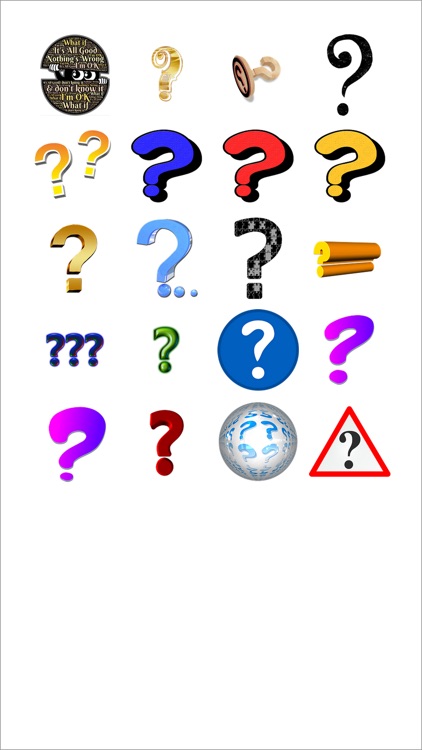 Question Mark Sticker Pack