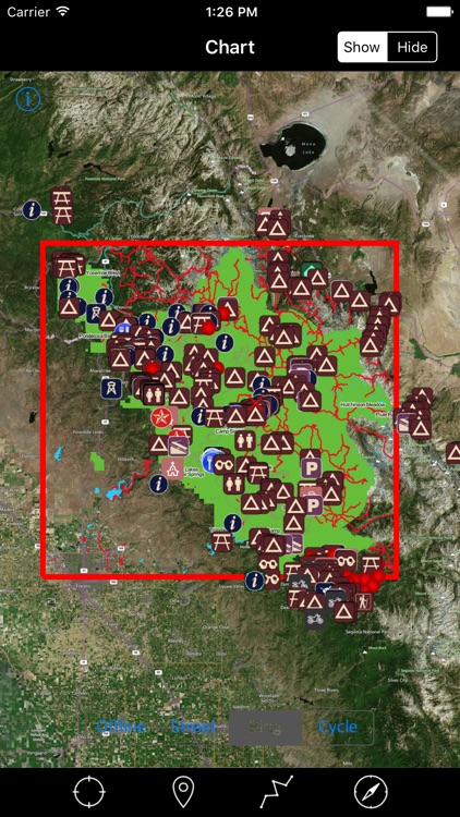 Sierra National Forest – GPS Offline Map Navigator