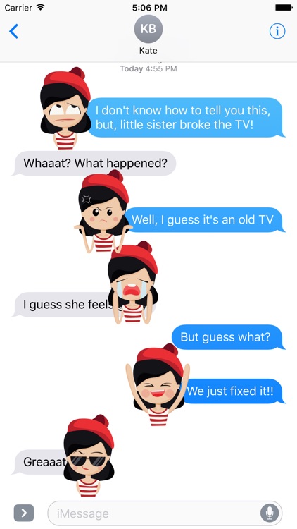 Cute Girl Stickers