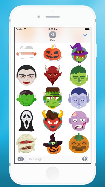 Halloween Characters Sticker for iMessage