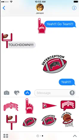 Game screenshot Ohio State Buckeyes Stickers for iMessage apk