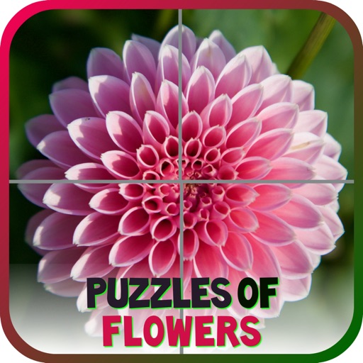 Puzzles of Flowers Free Icon