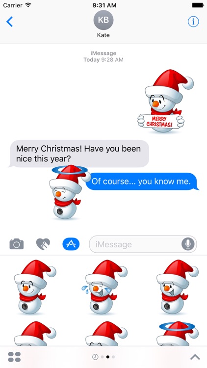 Christmas Snowman Stickers screenshot-3