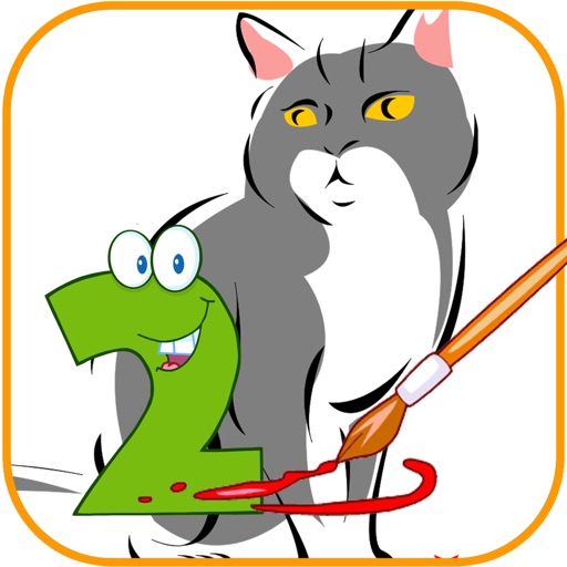 Cat Coloring Book 2 All Pages Free For Kids HD icon