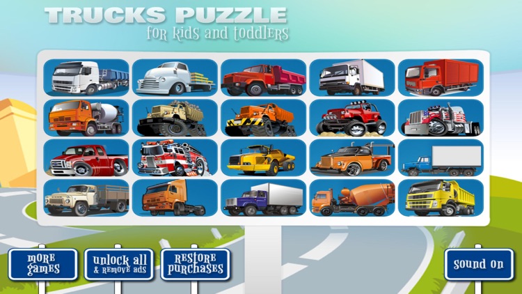 Trucks Puzzle (Premium)