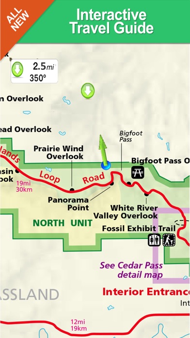 Badlands National Park - GPS Map Navigator screenshot 3