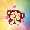 Funny gorilla animated emojis - Fx Sticker