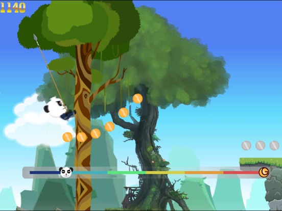 Ninja panda angry run game screenshot 2